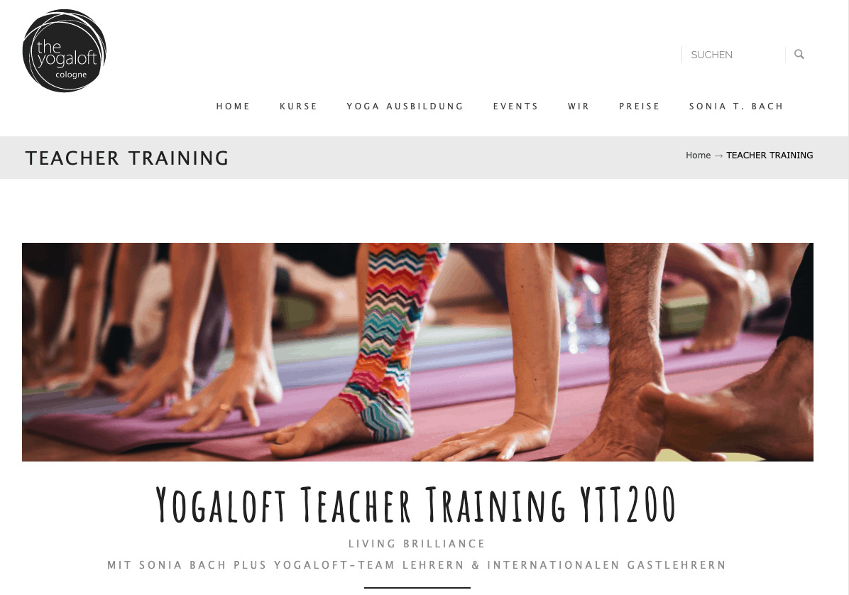 the yoga loft website